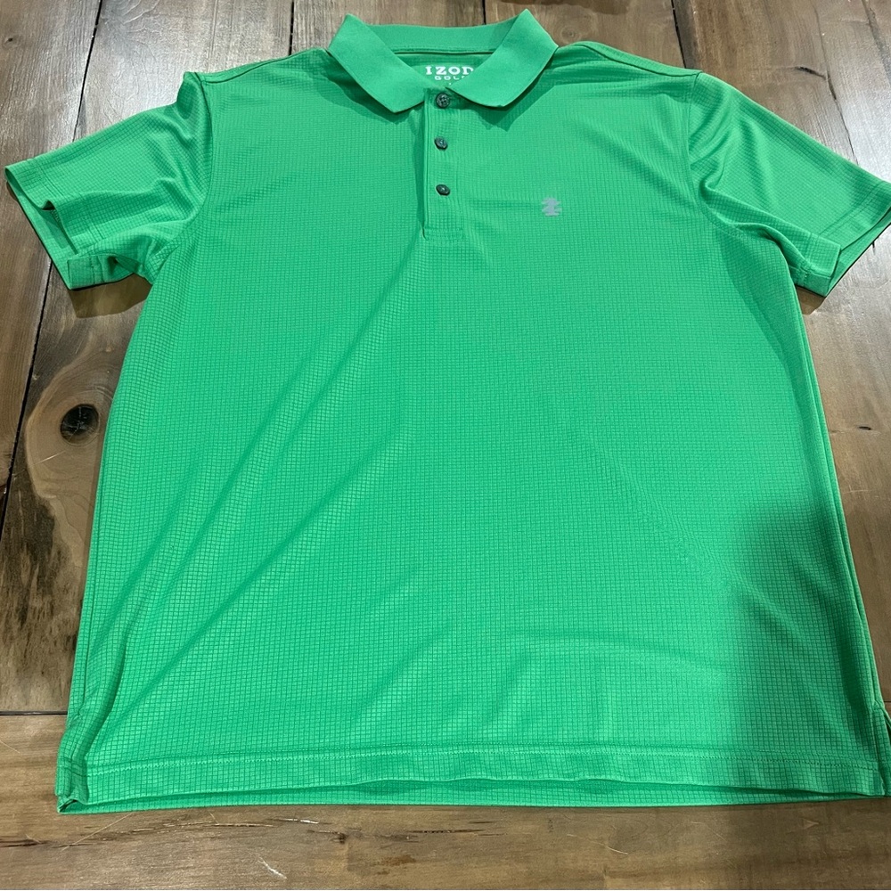 Izod Men’s Short Sleeve Golf Polo, Size Medium, Green